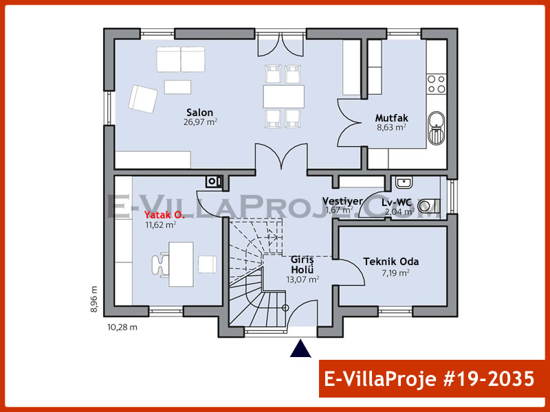 Ev Villa Proje #19 - 2035 Detay 2