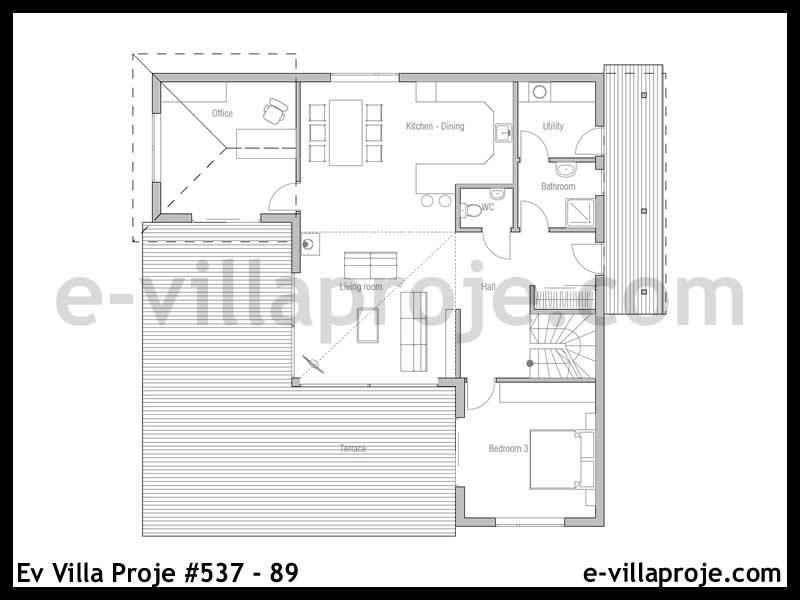 Ev Villa Proje #537 - 89 Detay 2