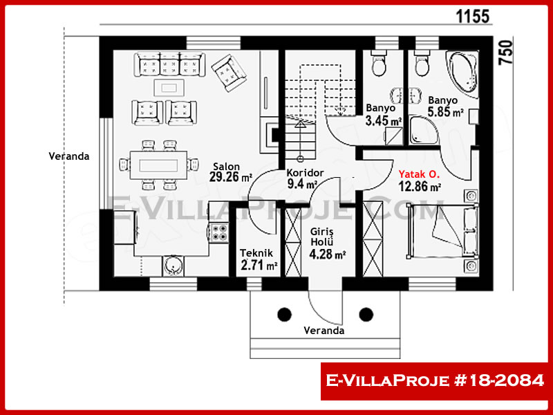 Ev Villa Proje #18 - 2084 Detay 2