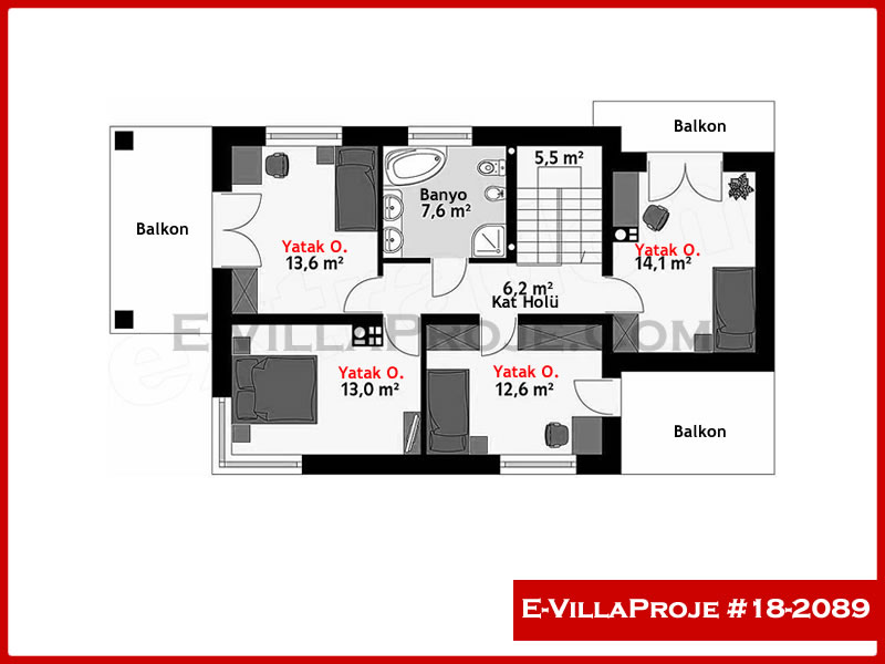 Ev Villa Proje #18 - 2089 Detay 3