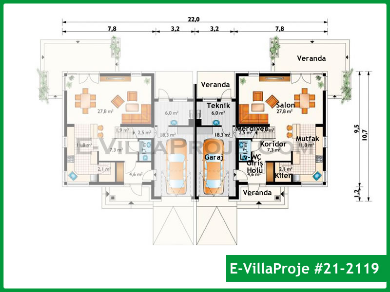 Ev Villa Proje #21 - 2119 Detay 2