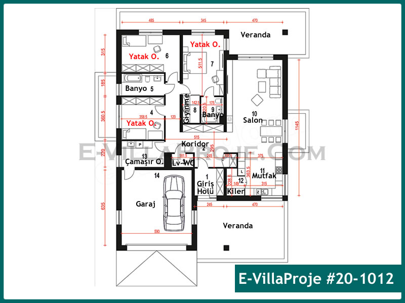 Ev Villa Proje #20 - 1012 Detay 2