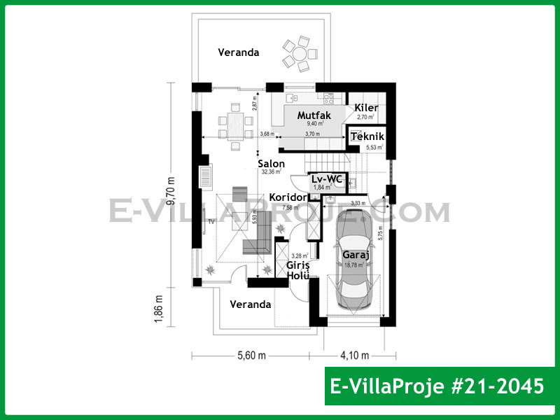 Ev Villa Proje #21 - 2045 Detay 2