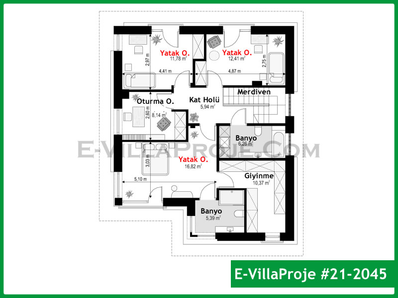 Ev Villa Proje #21 - 2045 Detay 3