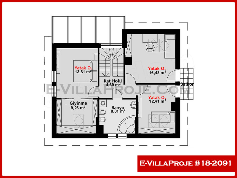 Ev Villa Proje #18 - 2091 Detay 3