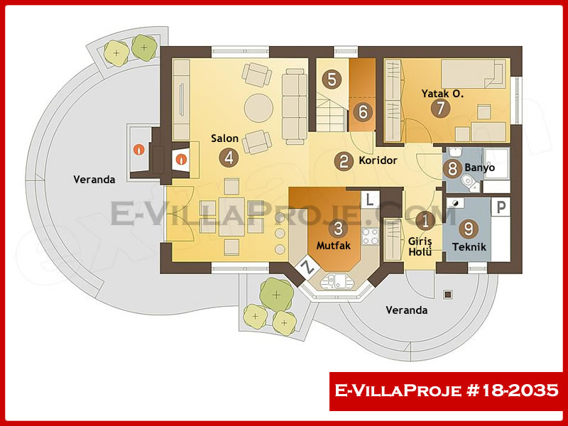Ev Villa Proje #18 - 2035 Detay 2