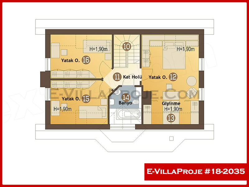 Ev Villa Proje #18 - 2035 Detay 3