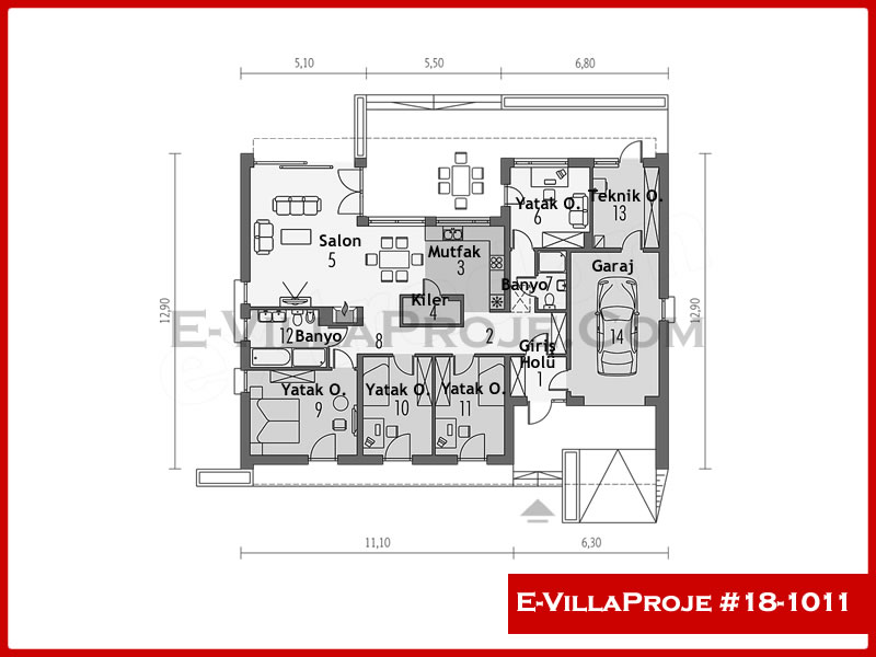 Ev Villa Proje #18 - 1011 Detay 2