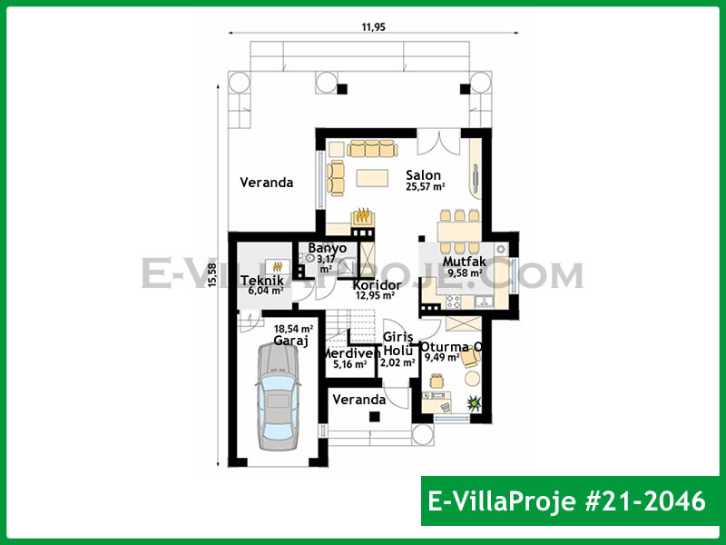 Ev Villa Proje #21 - 2046 Detay 2