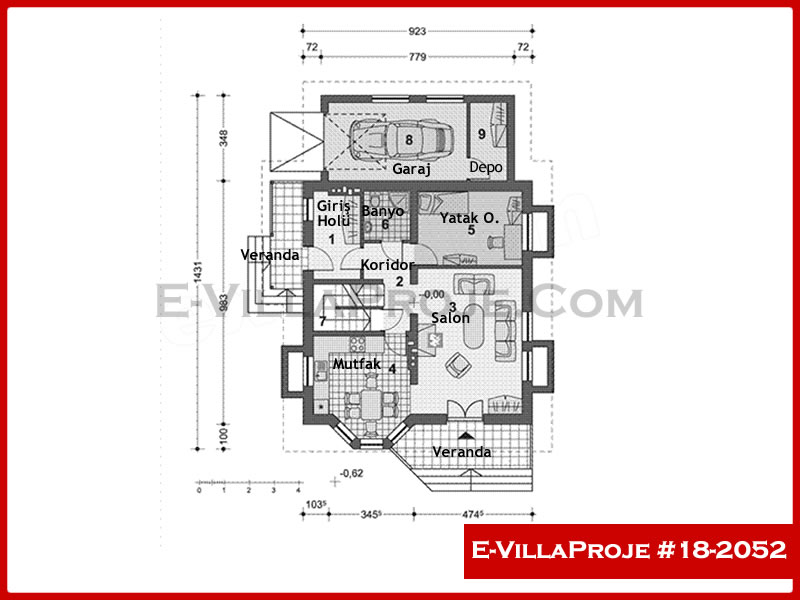 Ev Villa Proje #18 - 2052 Detay 2
