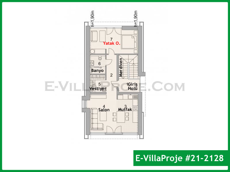 Ev Villa Proje #21 - 2128 Detay 3