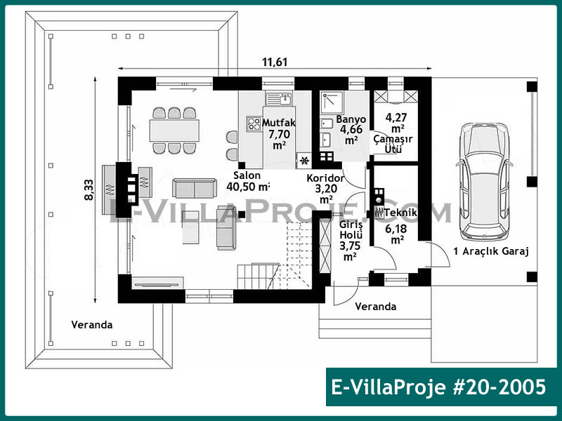 Ev Villa Proje #20 - 2005 Detay 2