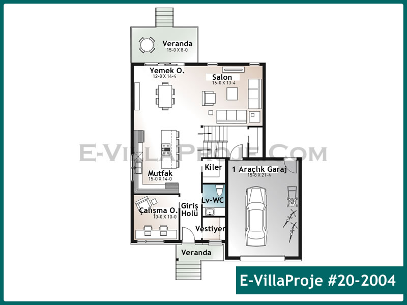 Ev Villa Proje #20 - 2004 Detay 2
