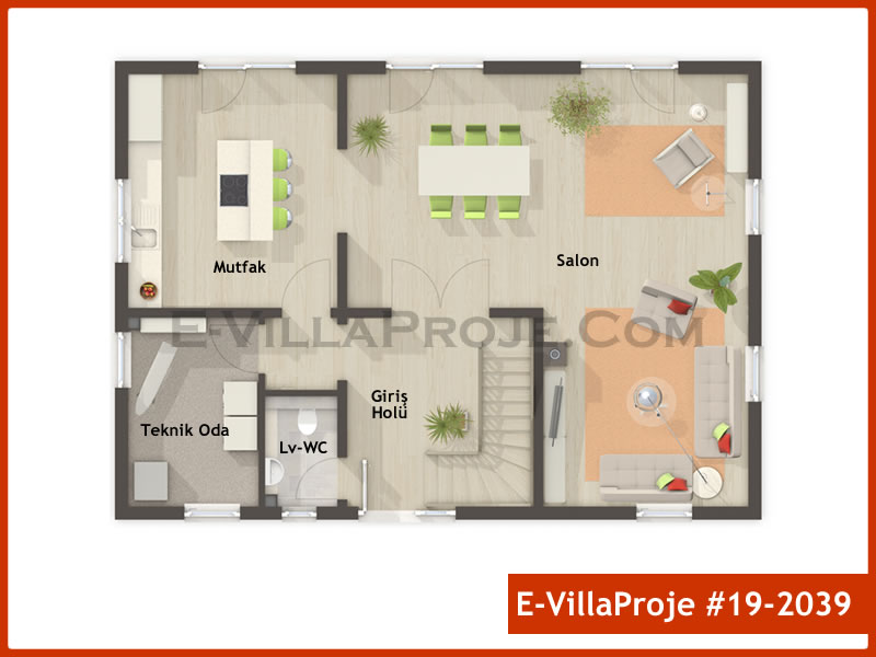 Ev Villa Proje #19 - 2039 Detay 2
