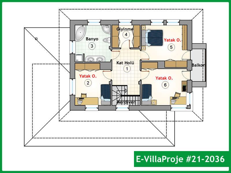 Ev Villa Proje #21 - 2036 Detay 3