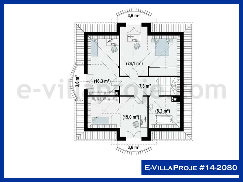 Ev Villa Proje #14 - 2080 Detay 3