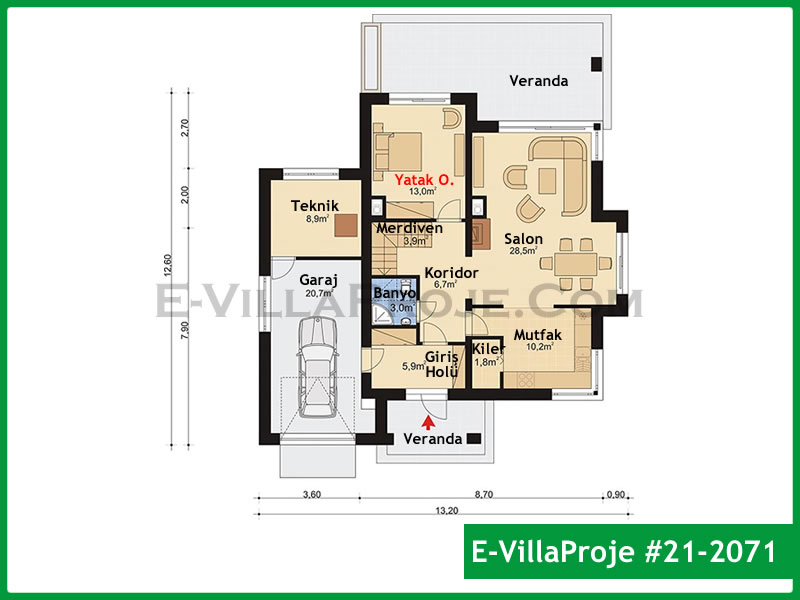 Ev Villa Proje #21 - 2071 Detay 2