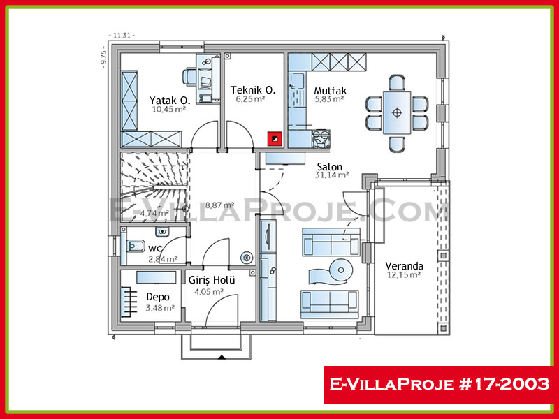 Ev Villa Proje #17 - 2003 Detay 2
