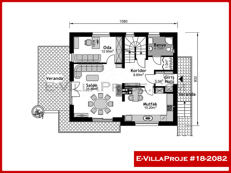 Ev Villa Proje #18 - 2082 Detay 2