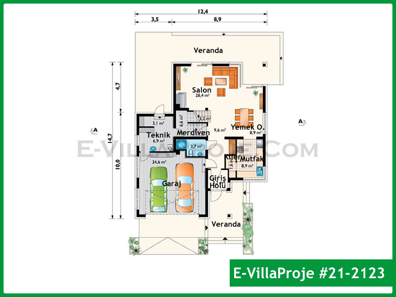 Ev Villa Proje #21 - 2123 Detay 2