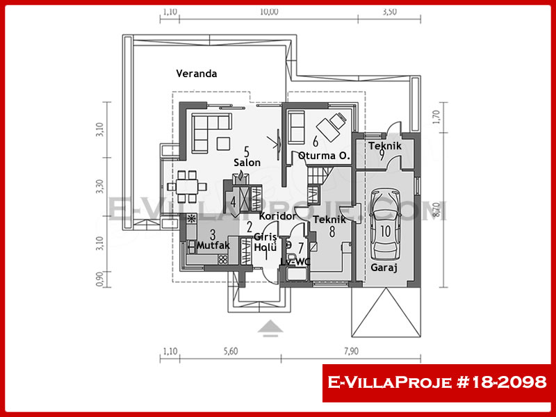Ev Villa Proje #18 - 2098 Detay 2