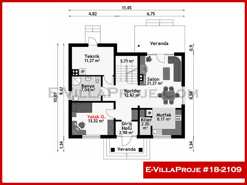 Ev Villa Proje #18 - 2109 Detay 2