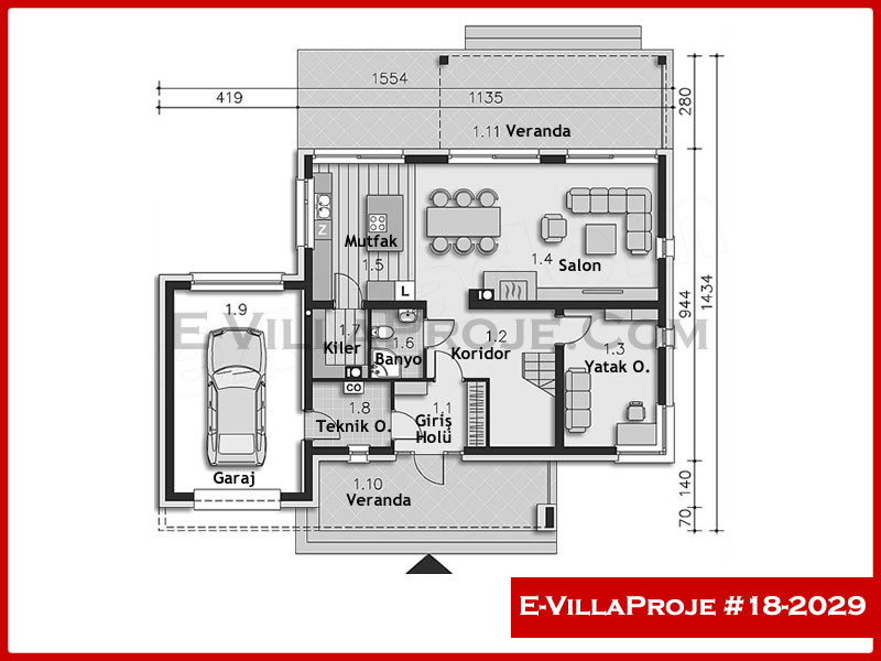 Ev Villa Proje #18 - 2029 Detay 2
