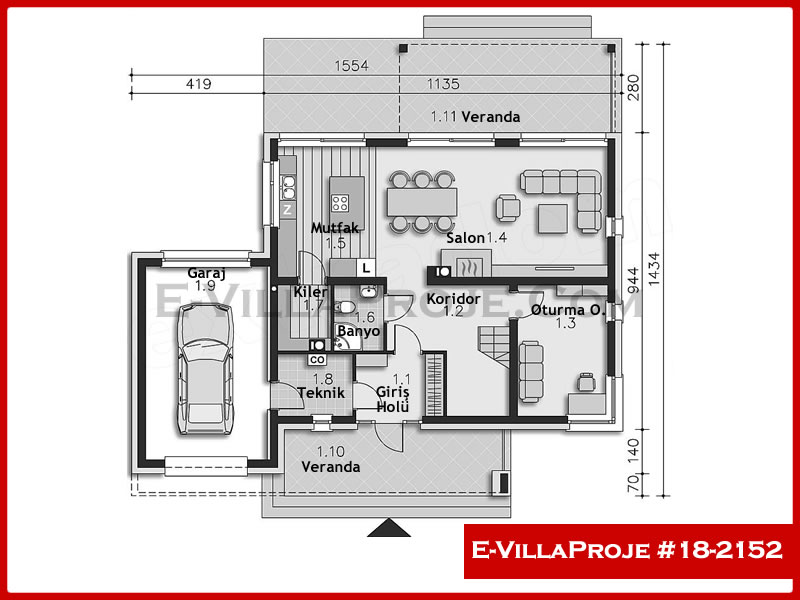 Ev Villa Proje #18 - 2152 Detay 2