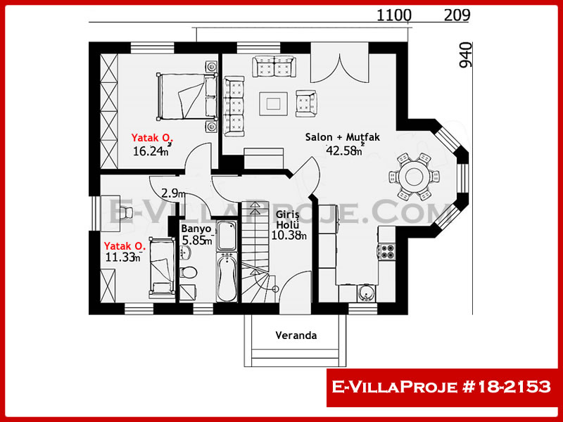 Ev Villa Proje #18 - 2153 Detay 2