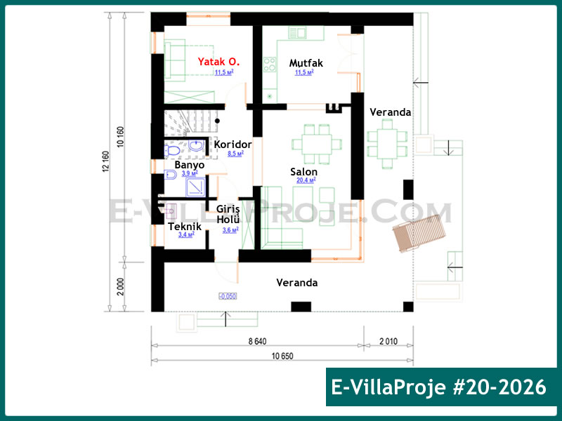 Ev Villa Proje #20 - 2026 Detay 2