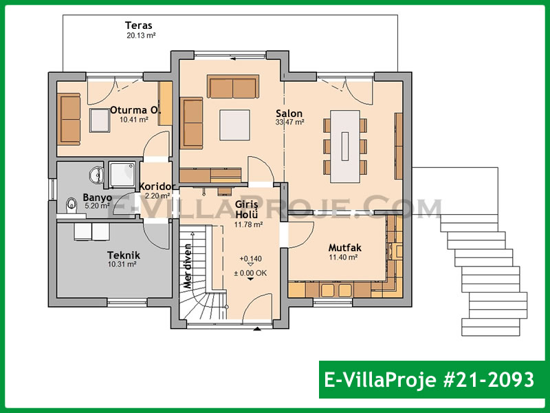 Ev Villa Proje #21 - 2093 Detay 2