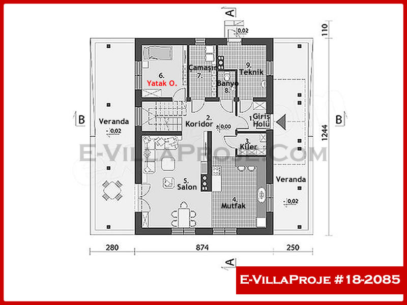 Ev Villa Proje #18 - 2085 Detay 2