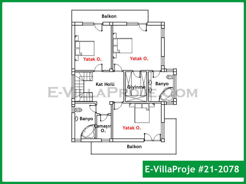 Ev Villa Proje #21 - 2078 Detay 3