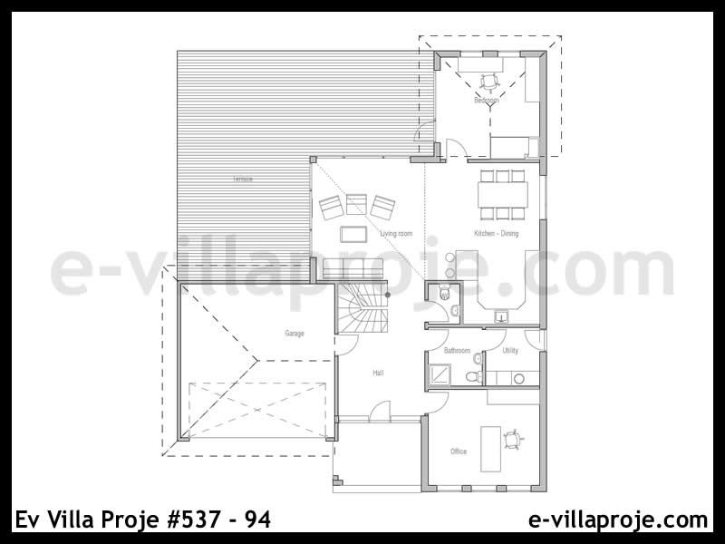 Ev Villa Proje #537 - 94 Detay 2
