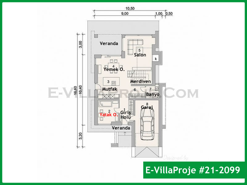 Ev Villa Proje #21 - 2099 Detay 2