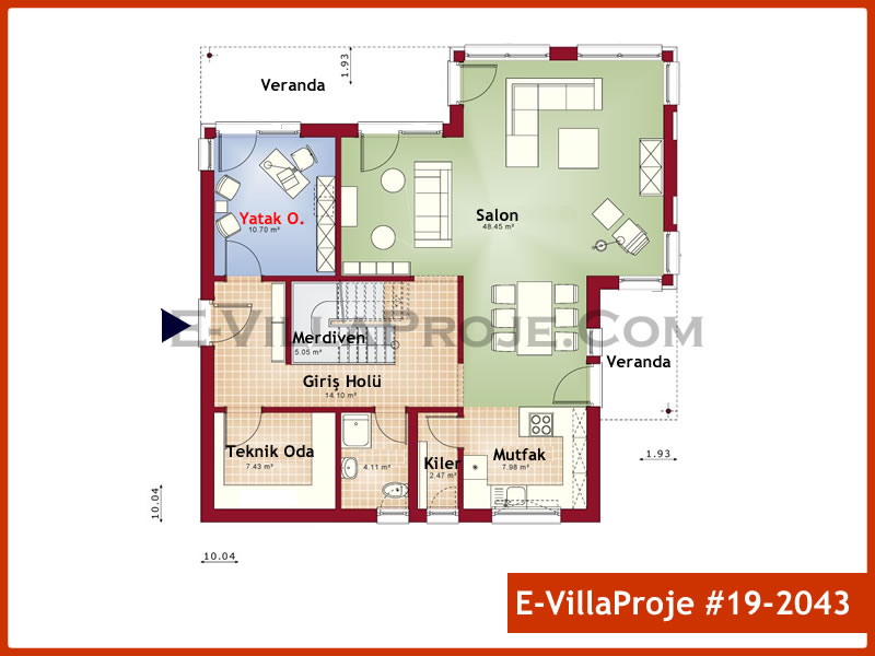 Ev Villa Proje #19 - 2043 Detay 2