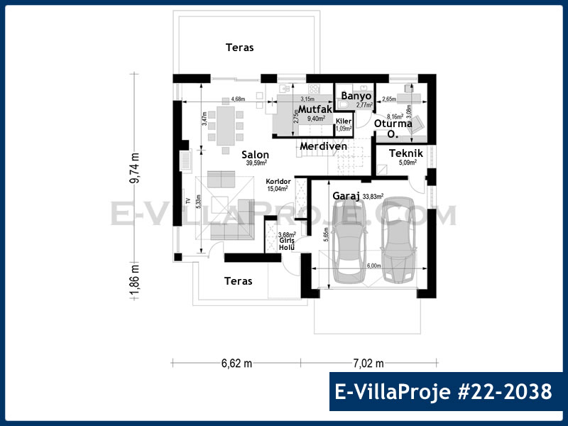 Ev Villa Proje #22 - 2038 Detay 2