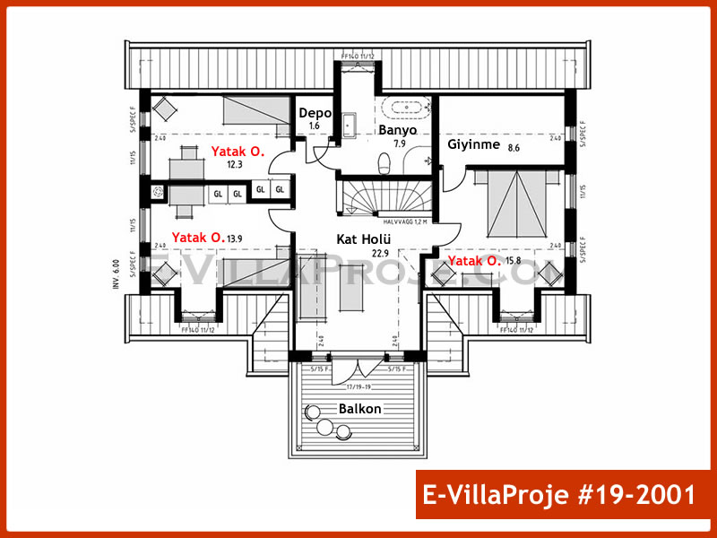 Ev Villa Proje #19 - 2001 Detay 3