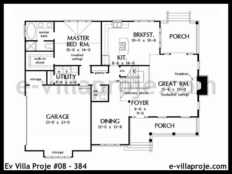 Ev Villa Proje #08 - 384 Detay 2