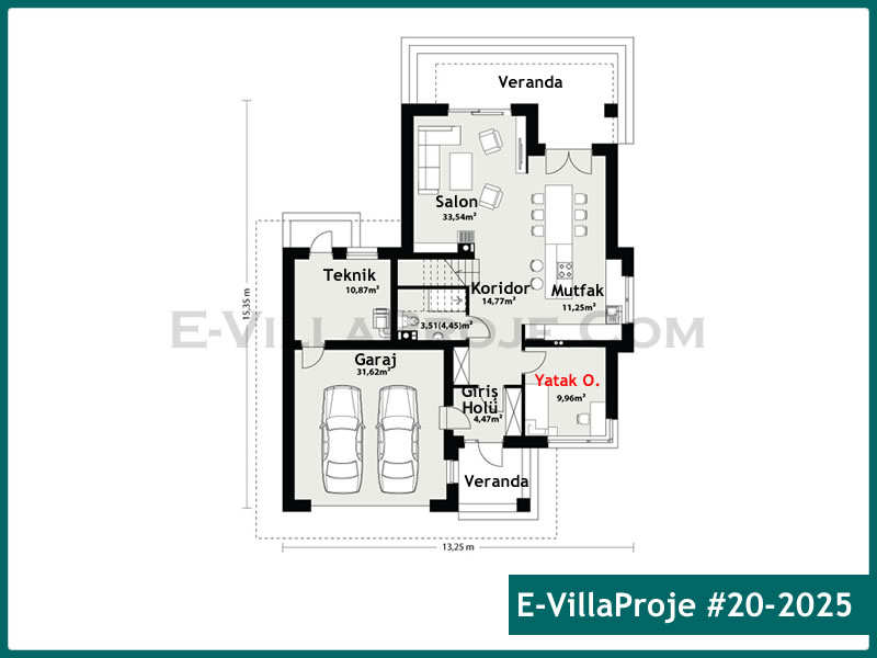 Ev Villa Proje #20 - 2025 Detay 2