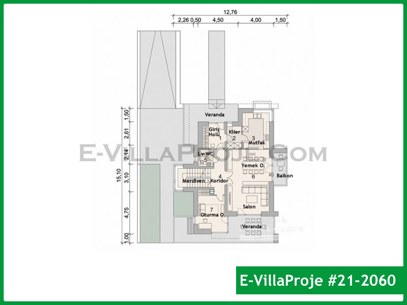 Ev Villa Proje #21 - 2060 Detay 2