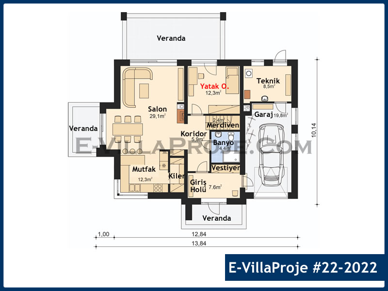 Ev Villa Proje #22 - 2022 Detay 2