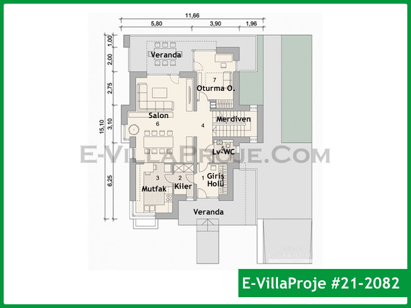 Ev Villa Proje #21 - 2082 Detay 2