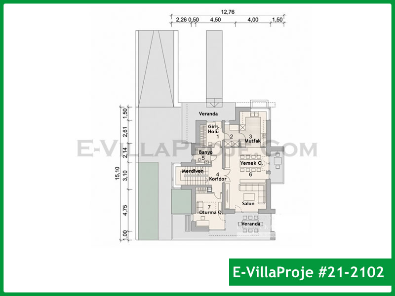 Ev Villa Proje #21 - 2102 Detay 2