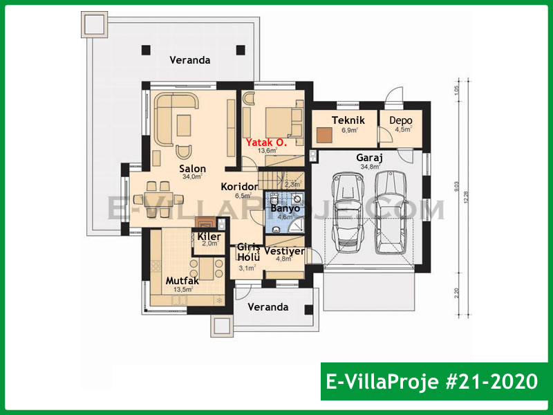 Ev Villa Proje #21 - 2020 Detay 2