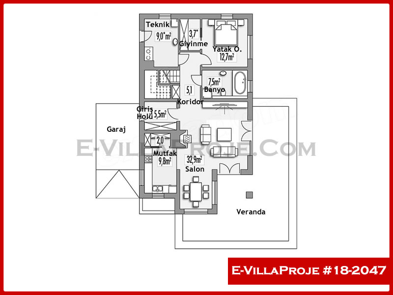 Ev Villa Proje #18 - 2047 Detay 2