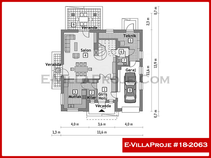Ev Villa Proje #18 - 2063 Detay 2