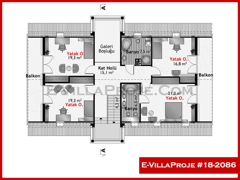 Ev Villa Proje #18 - 2086 Detay 3