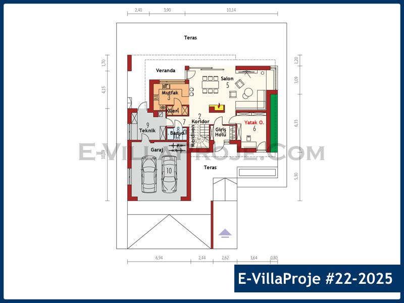 Ev Villa Proje #22 - 2025 Detay 2