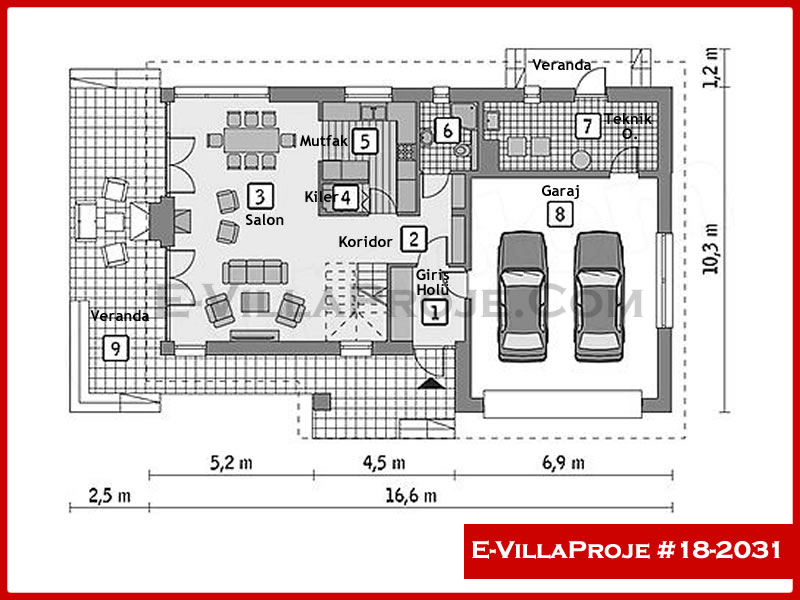 Ev Villa Proje #18 - 2031 Detay 2